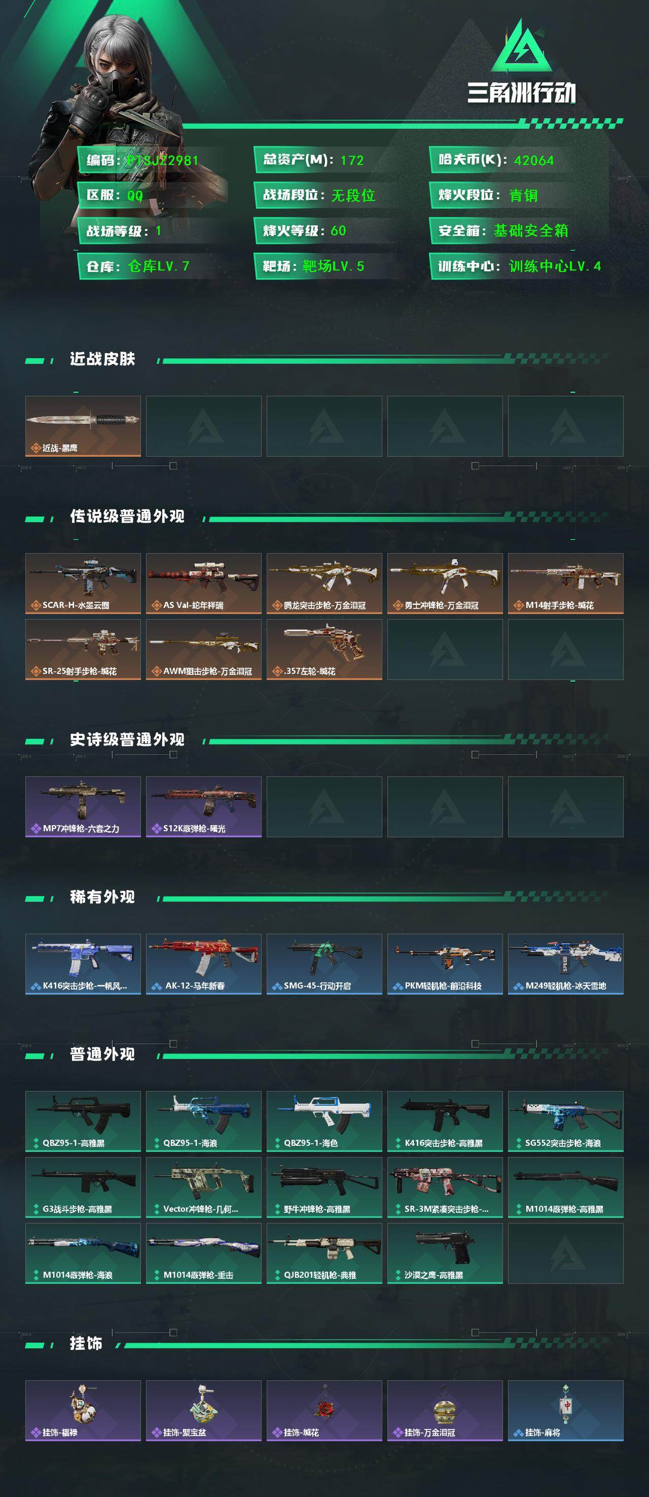SJZQM459541三角洲行动账号详情图3 SJZQM459541三角洲行动账号详情图3