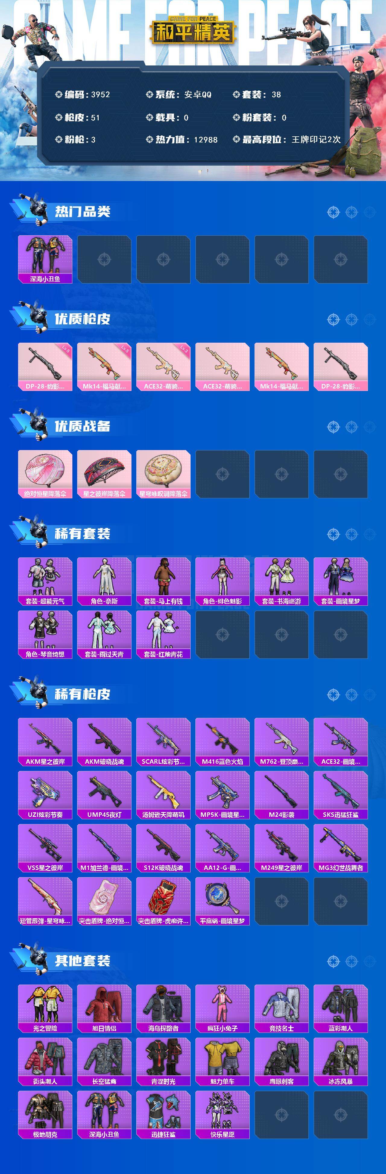 HPCMW4114537和平精英账号详情图2