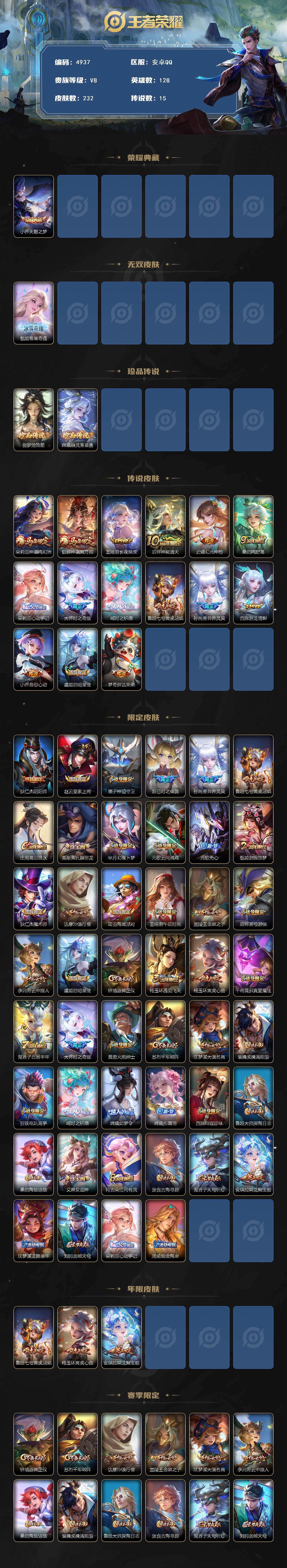 WZQM4215121王者荣耀账号详情图3