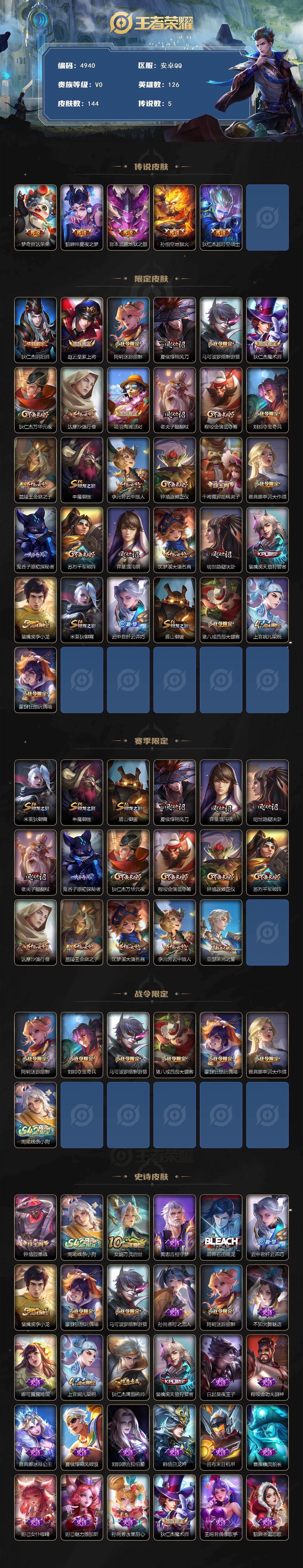 WZCMW4226647王者荣耀账号详情图2