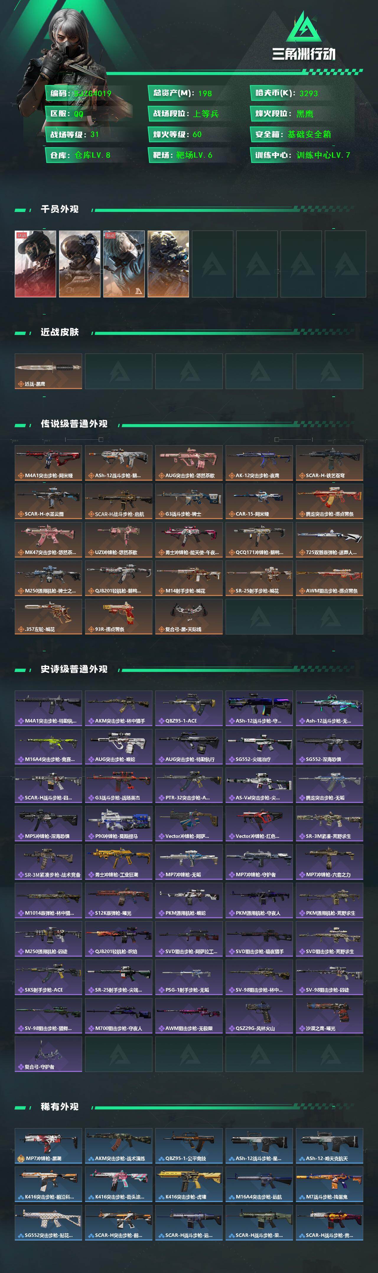 SJZEY460018三角洲行动账号详情图2