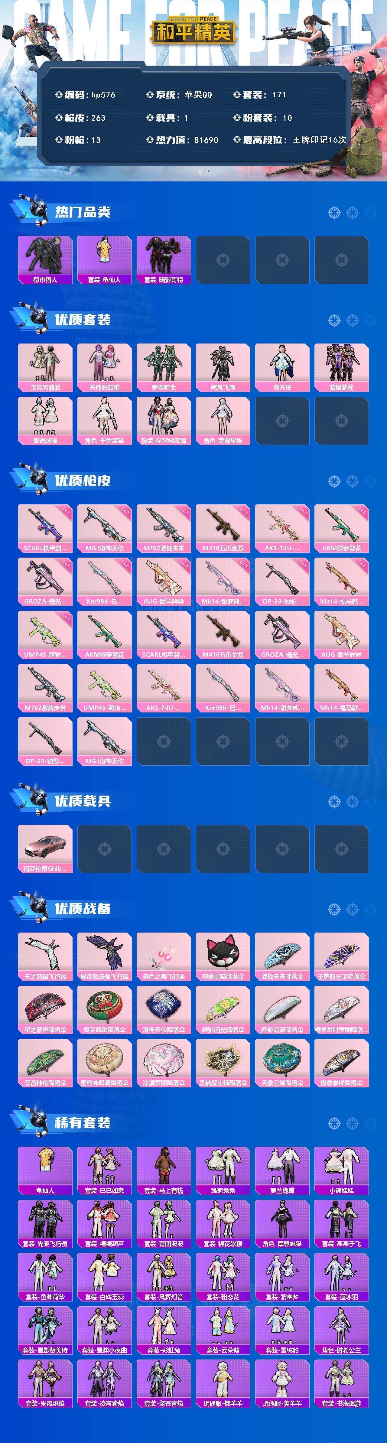 HPLX4111480和平精英账号详情图2