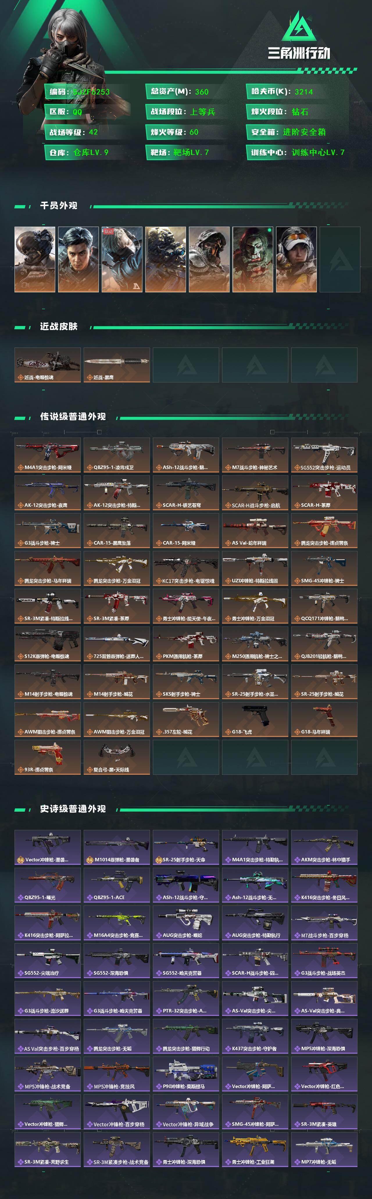 SJZQM459924三角洲行动账号详情图3