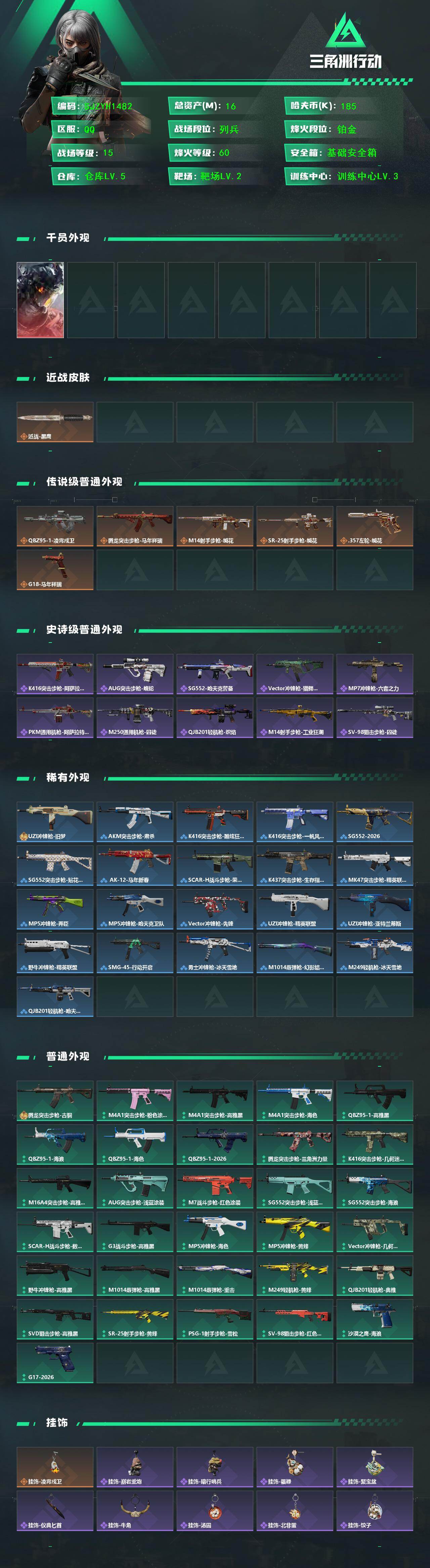 SJZEY460142三角洲行动账号详情图2