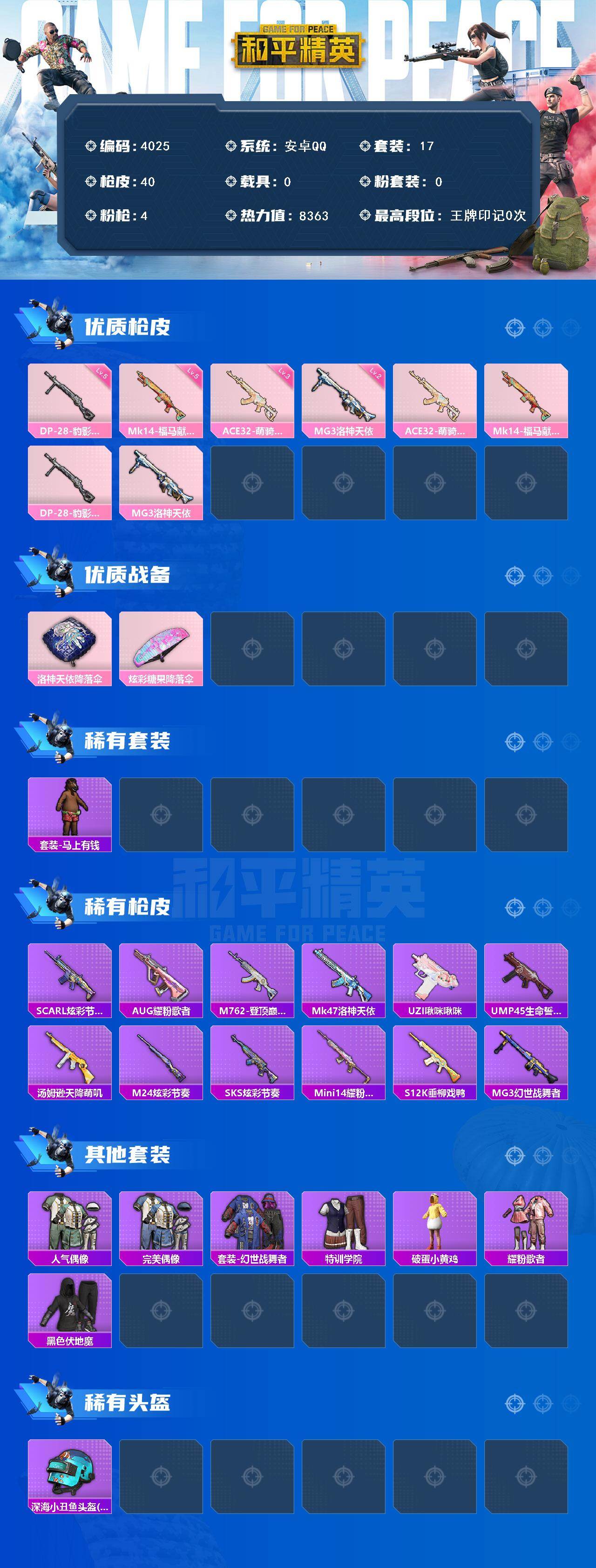 HPCMW4116522和平精英账号详情图2