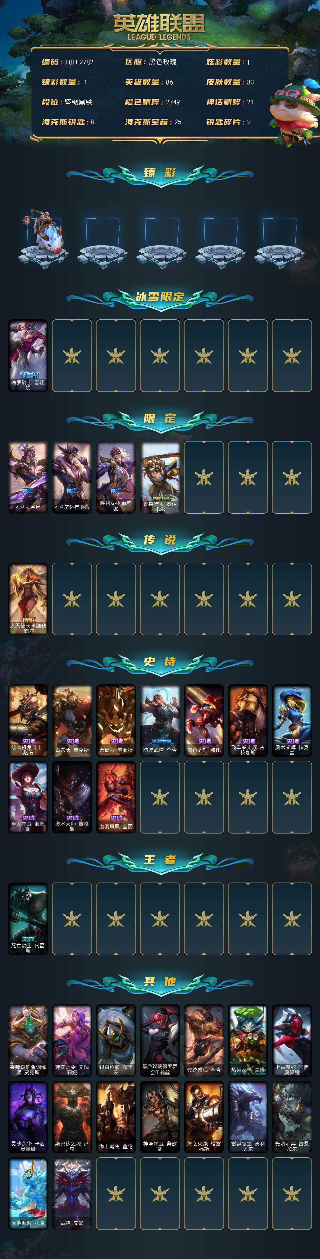 LOLEY420822英雄联盟账号详情图2