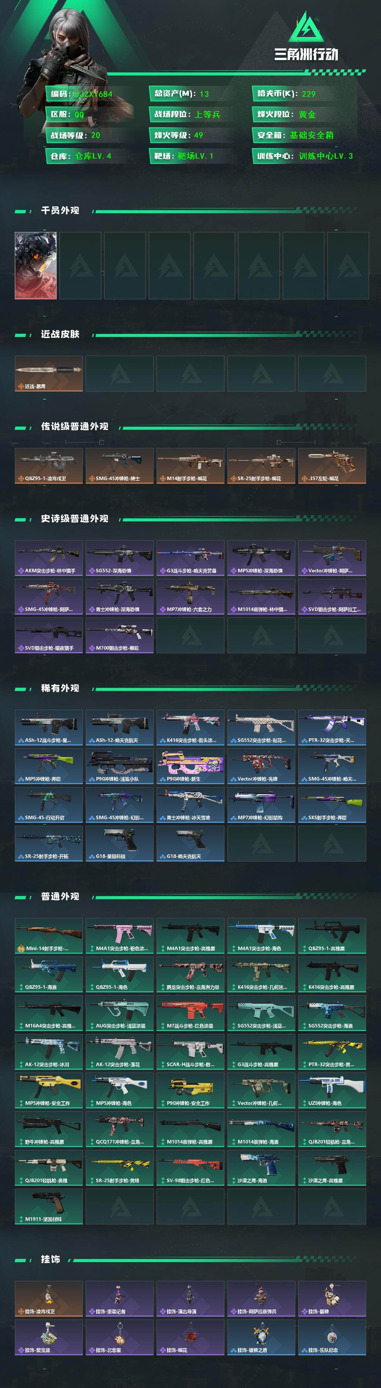 SJZCMW466413三角洲行动账号详情图2