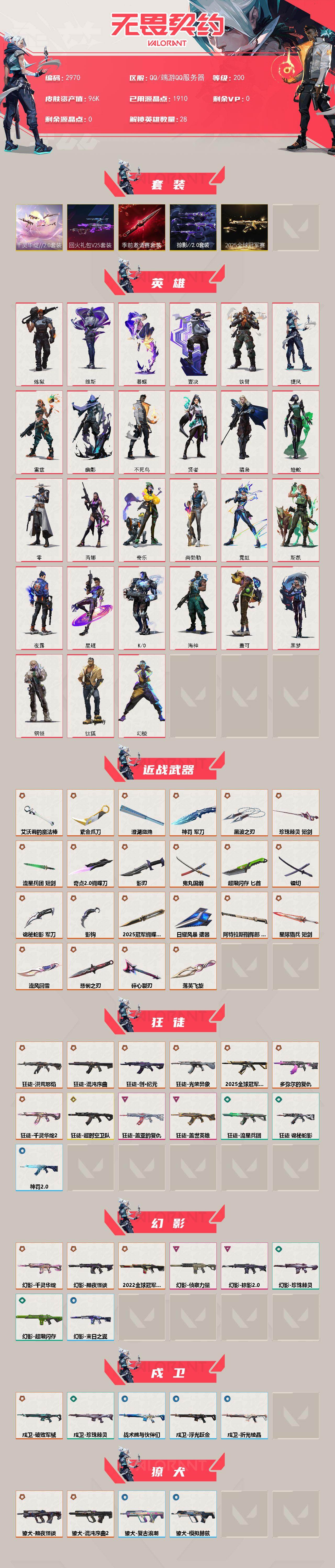 WWQXL417737无畏契约账号详情图2