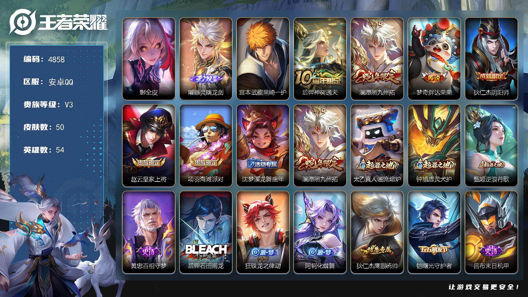 WZJZ4205498王者荣耀账号详情图13