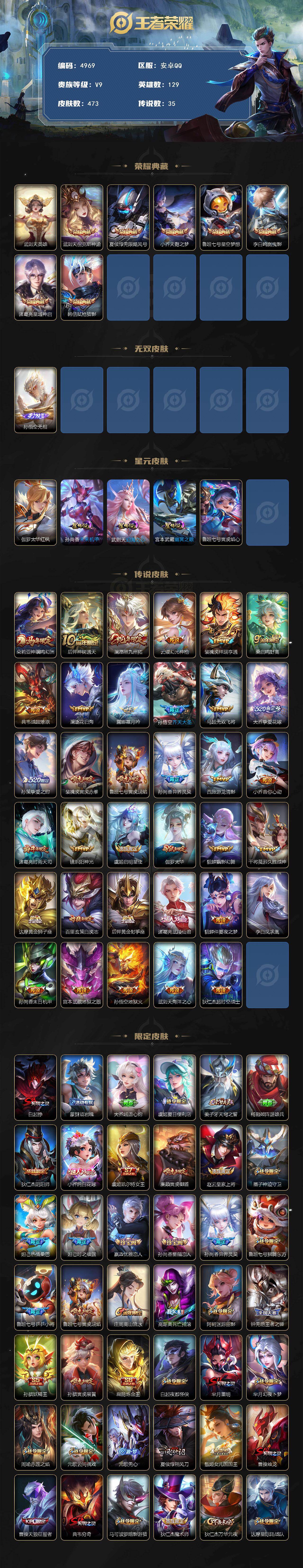 WZQM4213435王者荣耀账号详情图3