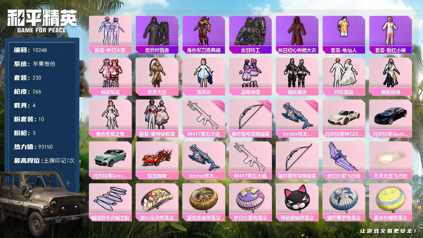 HPCMW4132378和平精英账号详情图2