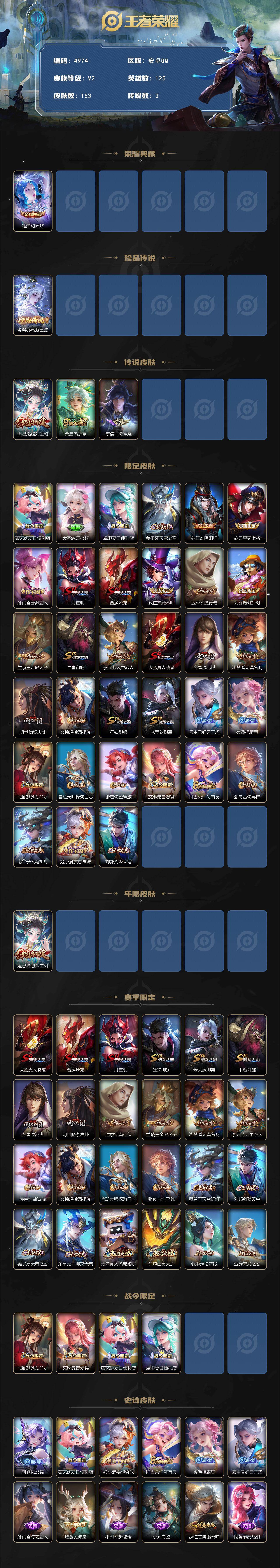 WZJZ4215315王者荣耀账号详情图2