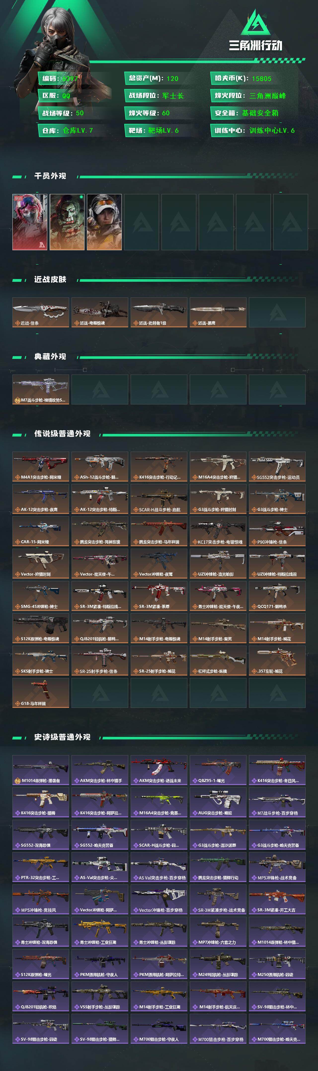 SJZCMW464778三角洲行动账号详情图2 SJZCMW464778三角洲行动账号详情图2