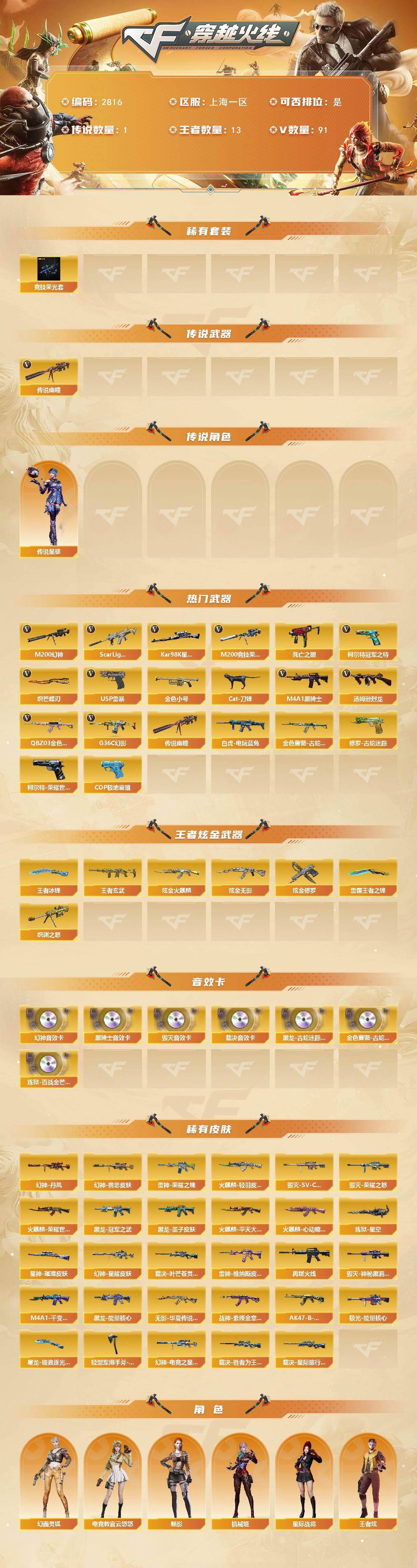 CFCMW457719穿越火线账号详情图2