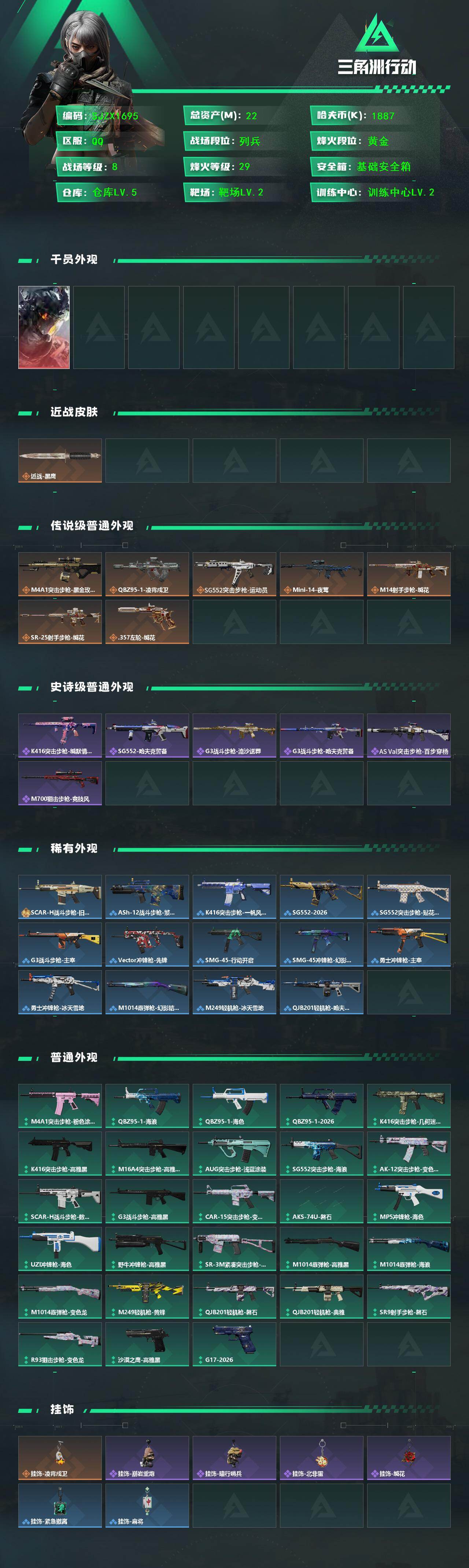 SJZEY464081三角洲行动账号详情图2