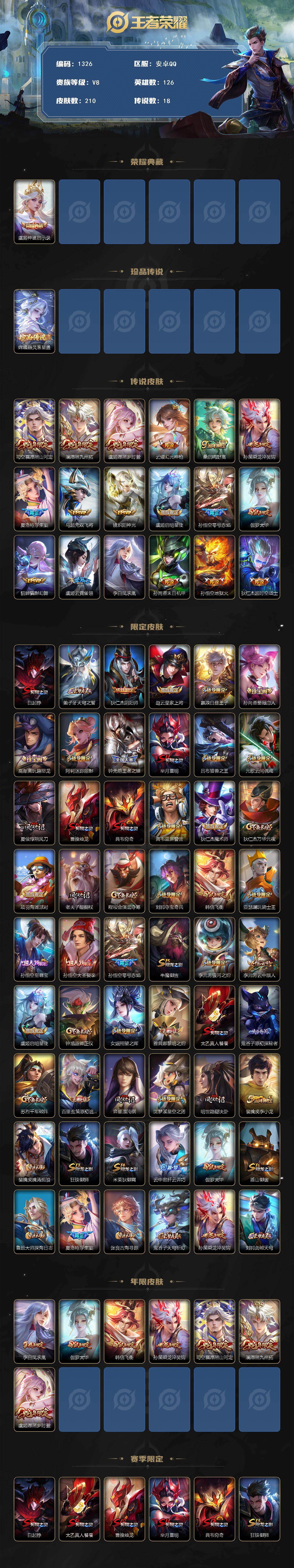 WZCMW4216255王者荣耀账号详情图2