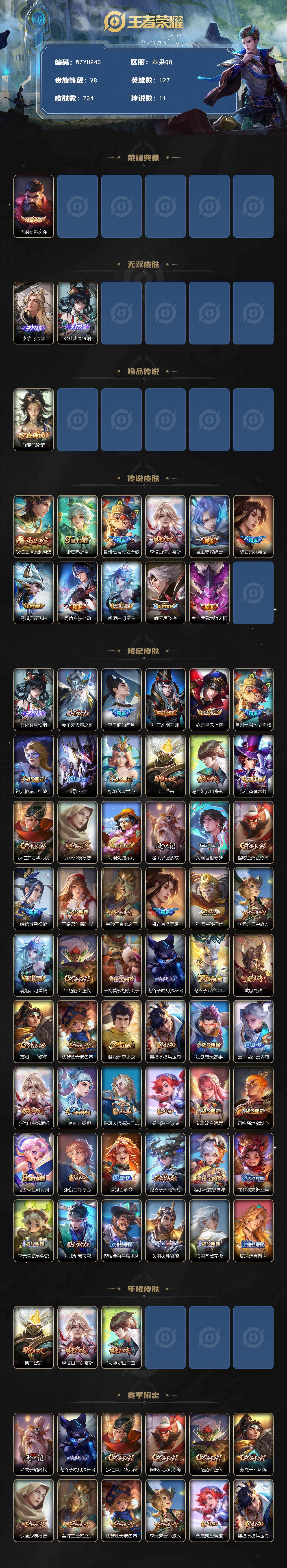 WZEY4209333王者荣耀账号详情图2