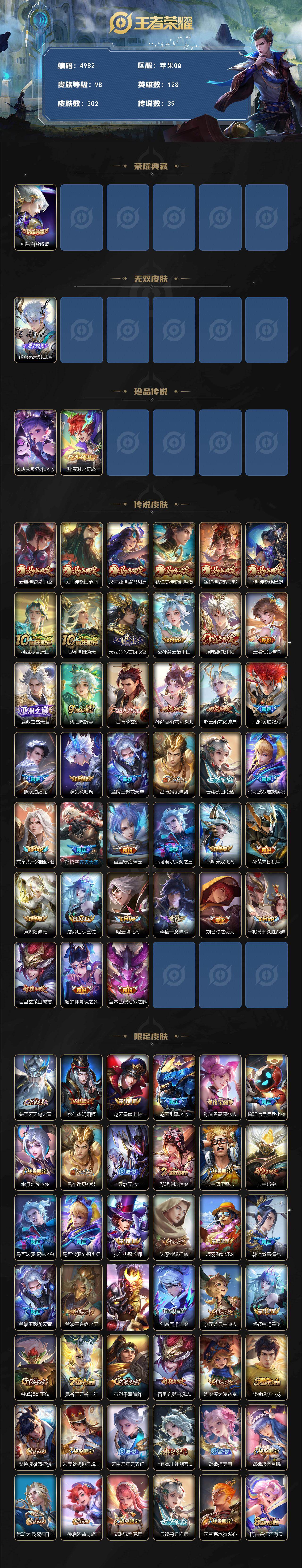 WZQM4215600王者荣耀账号详情图3