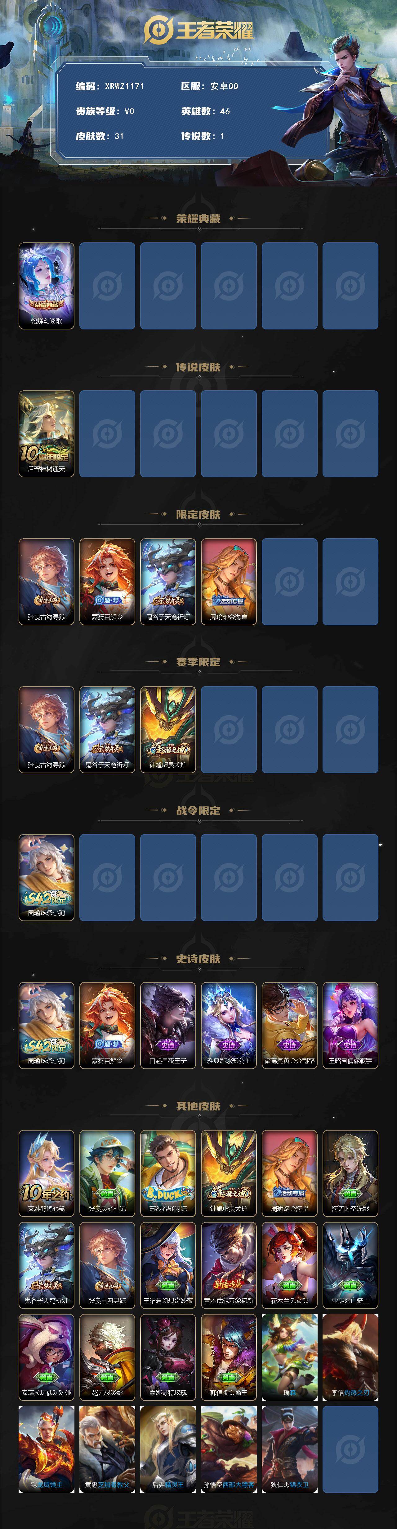 WZJM4209749王者荣耀账号详情图2