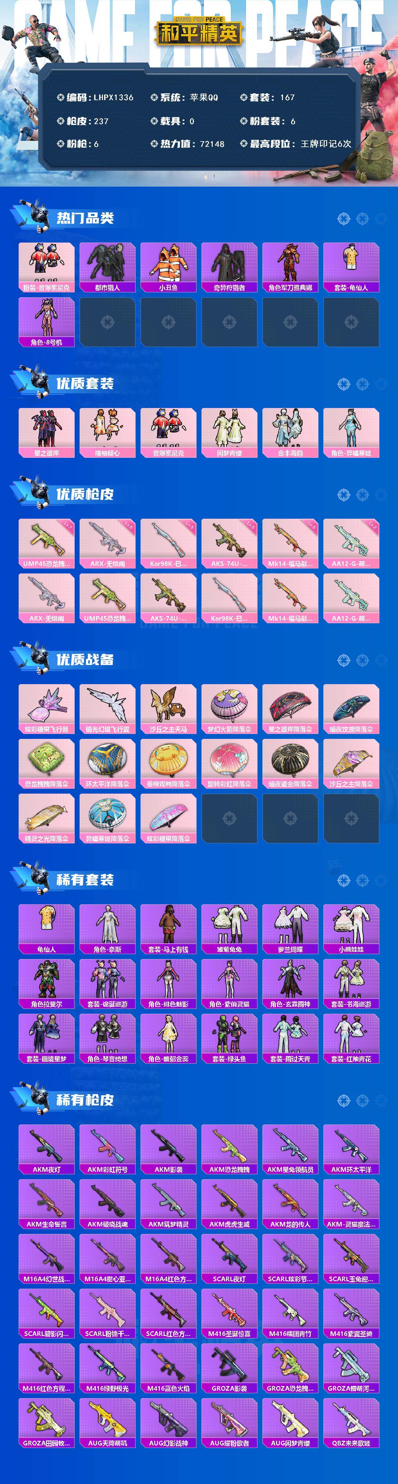 HPLE4115775和平精英账号详情图2