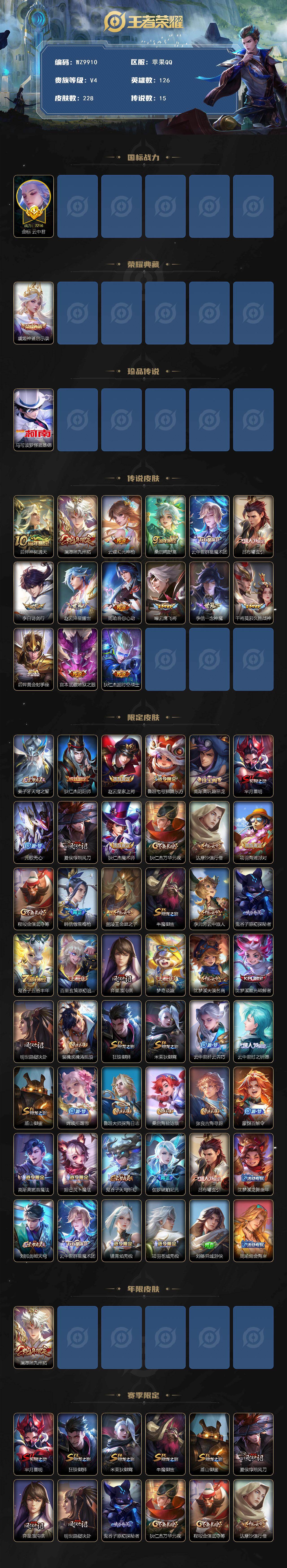 WZQM4232115王者荣耀账号详情图3