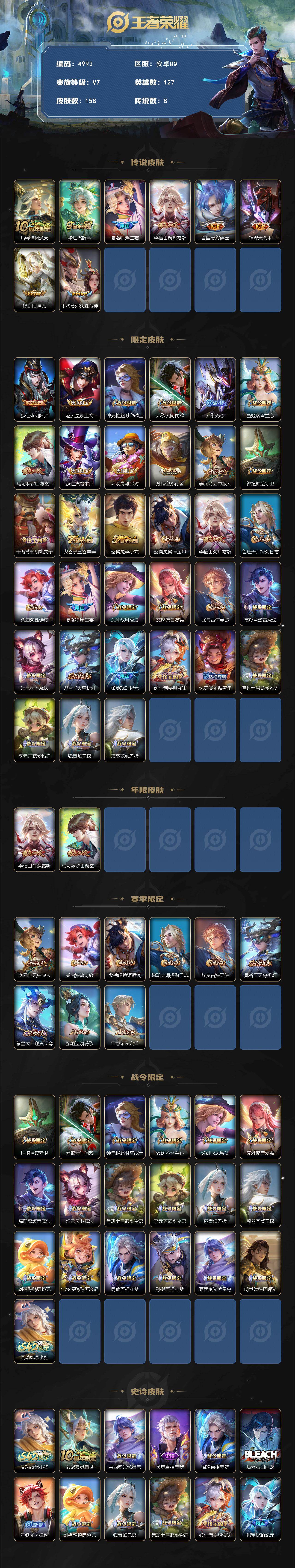 WZJZ4220673王者荣耀账号详情图2