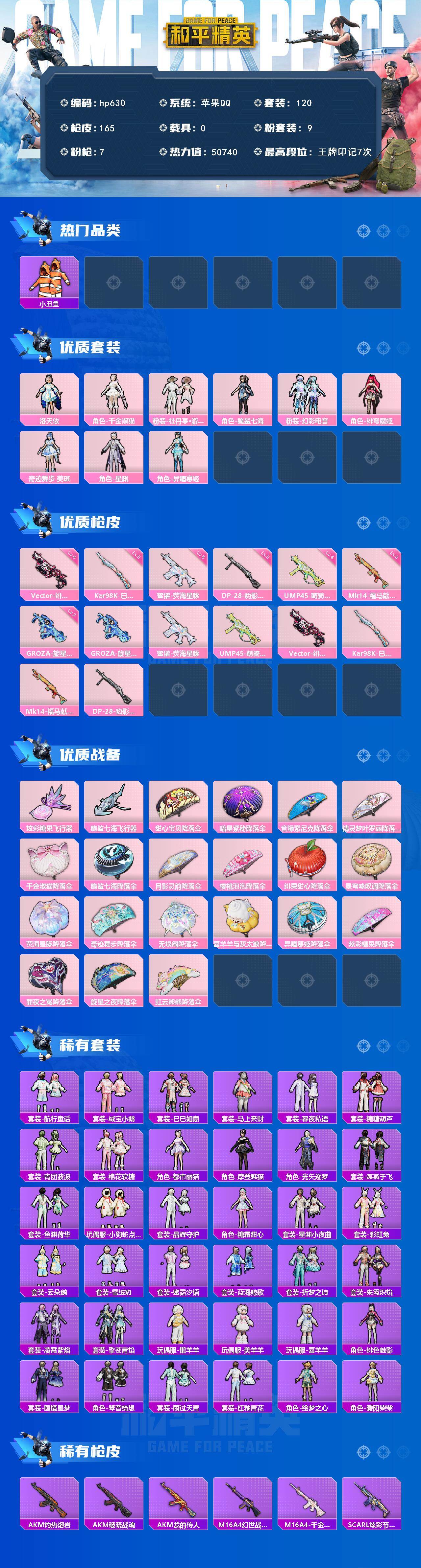 HPLX4115758和平精英账号详情图2