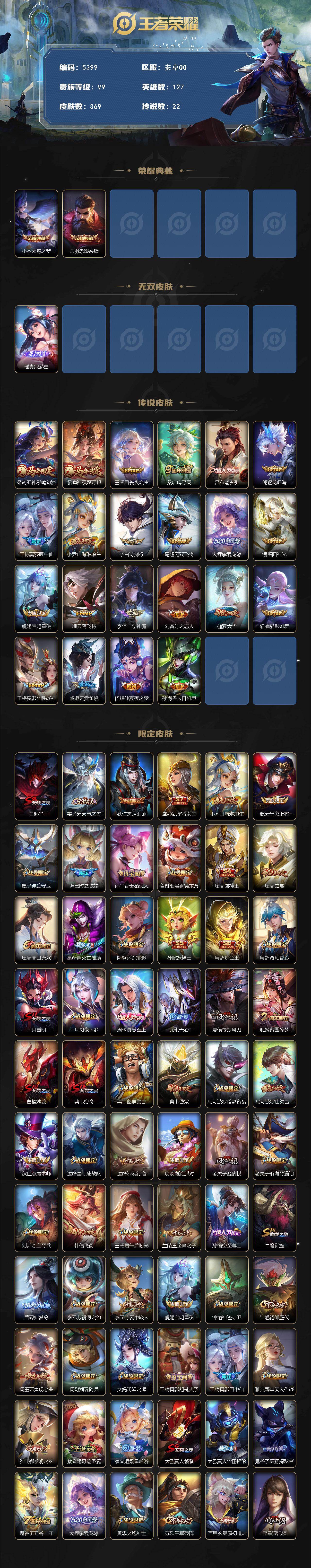 WZCMW4219213王者荣耀账号详情图2