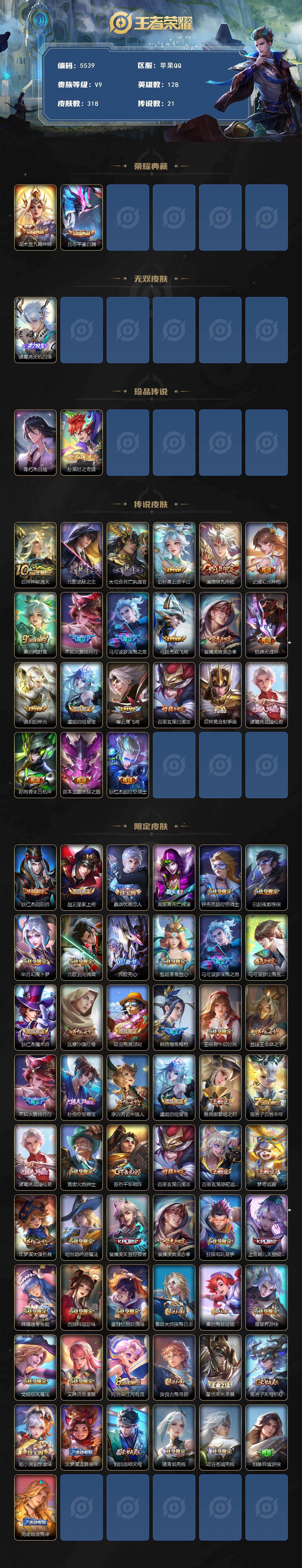 WZCMW4219274王者荣耀账号详情图2