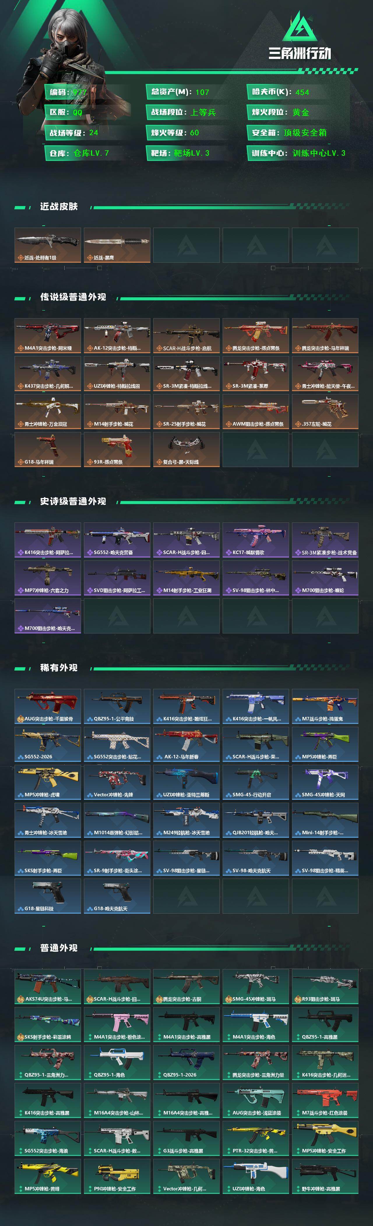 SJZCMW466665三角洲行动账号详情图2