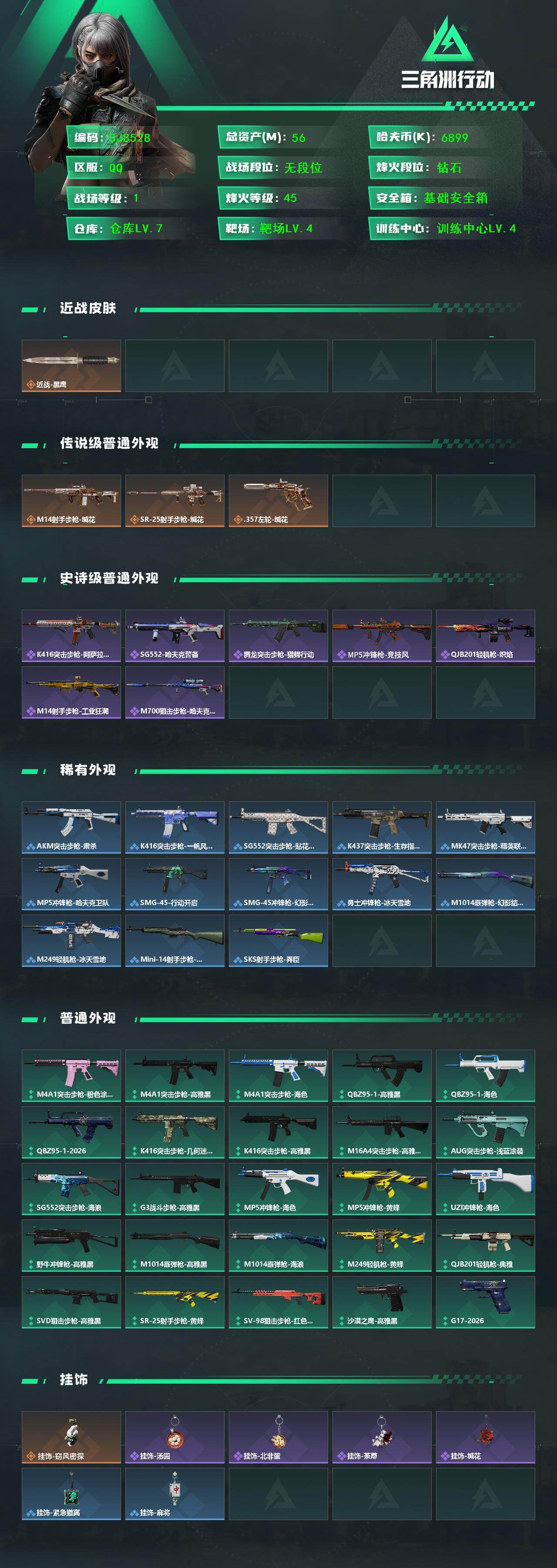 SJZEY462268三角洲行动账号详情图2