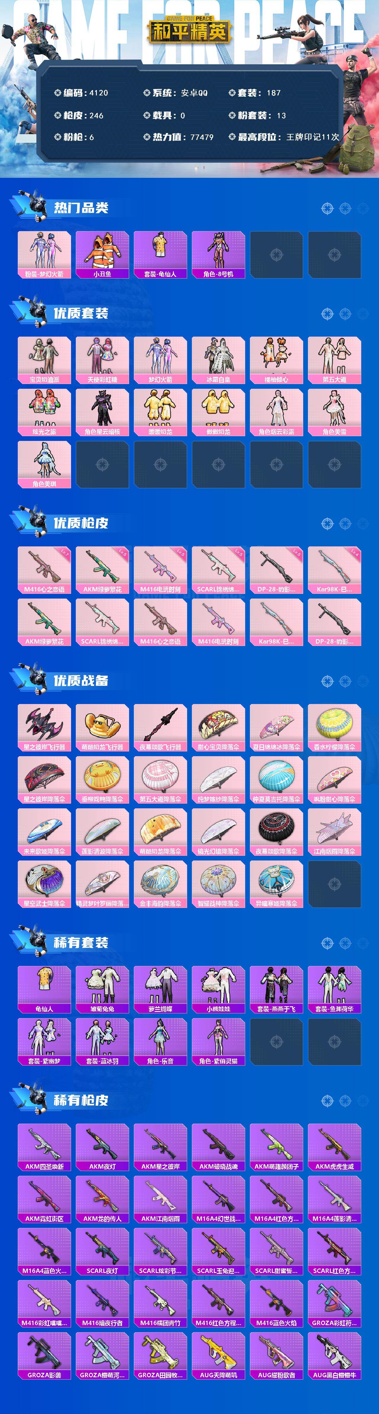 HPLX4123985和平精英账号详情图2