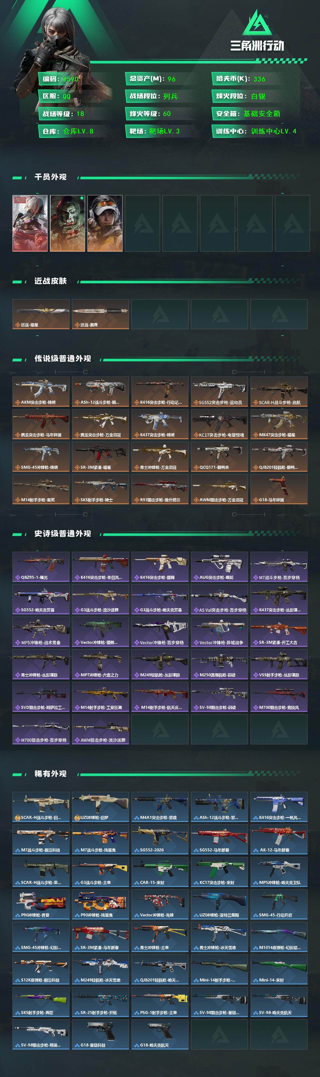 SJZQM467304三角洲行动账号详情图4 SJZQM467304三角洲行动账号详情图4