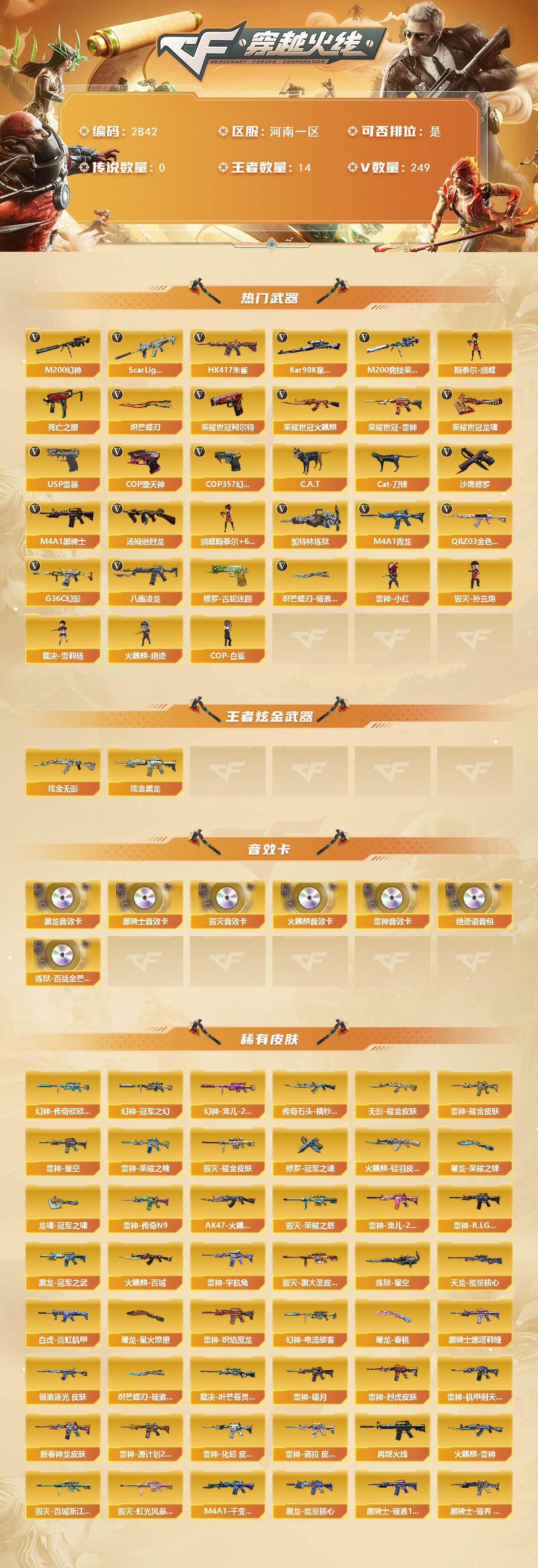 CFCMW458528穿越火线账号详情图2