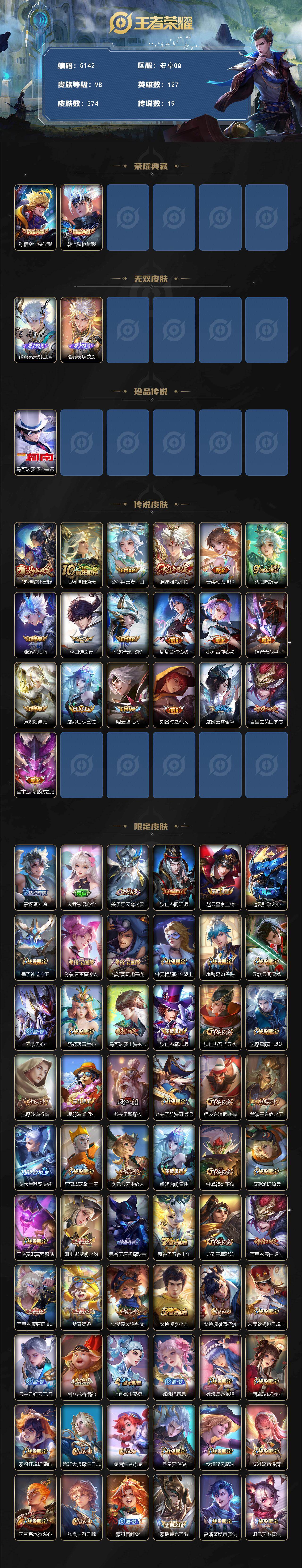 WZCMW4218626王者荣耀账号详情图2