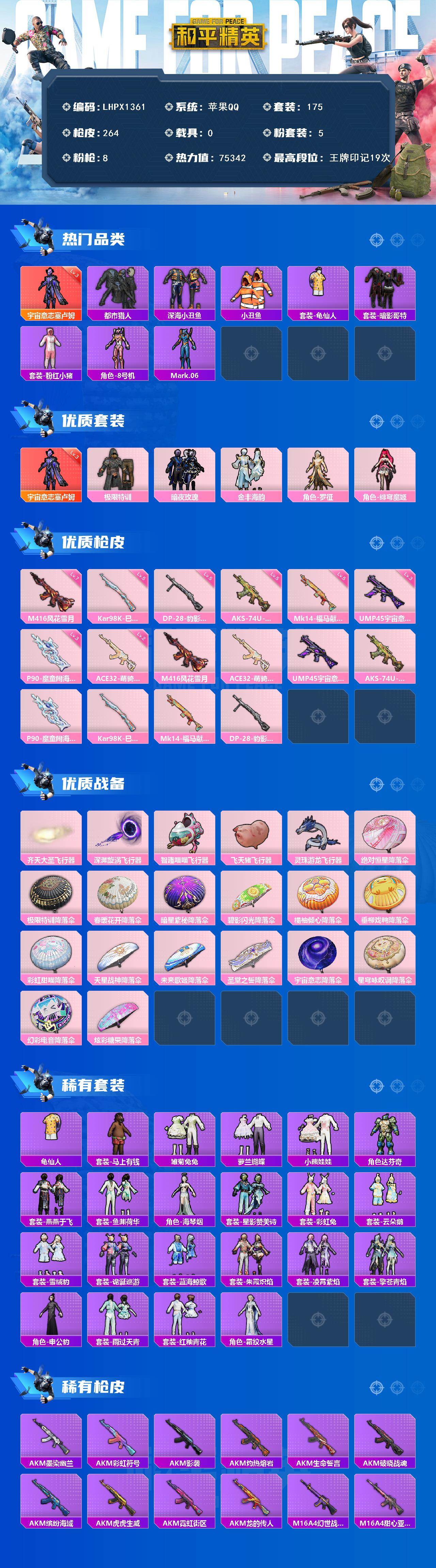 HPLE4115755和平精英账号详情图2