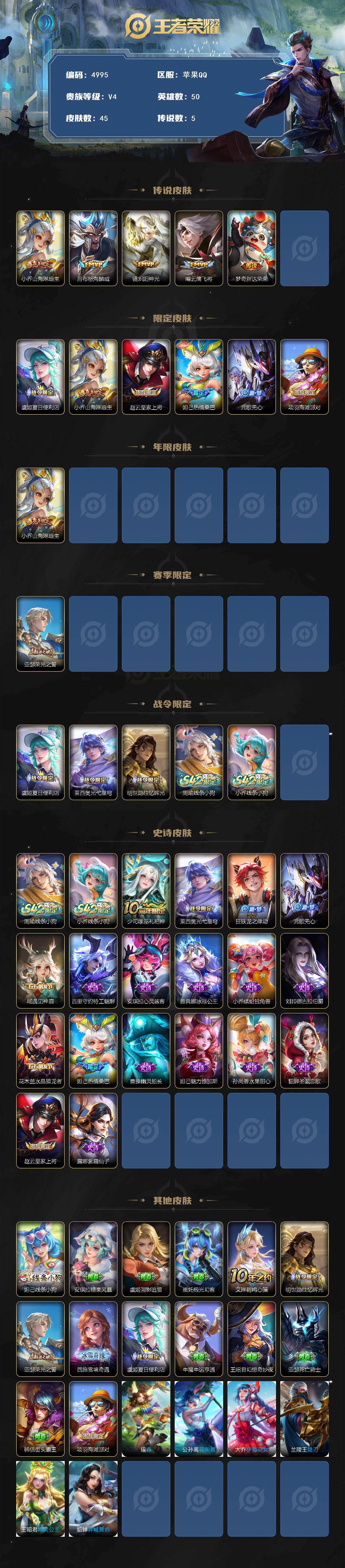 WZJZ4220821王者荣耀账号详情图2