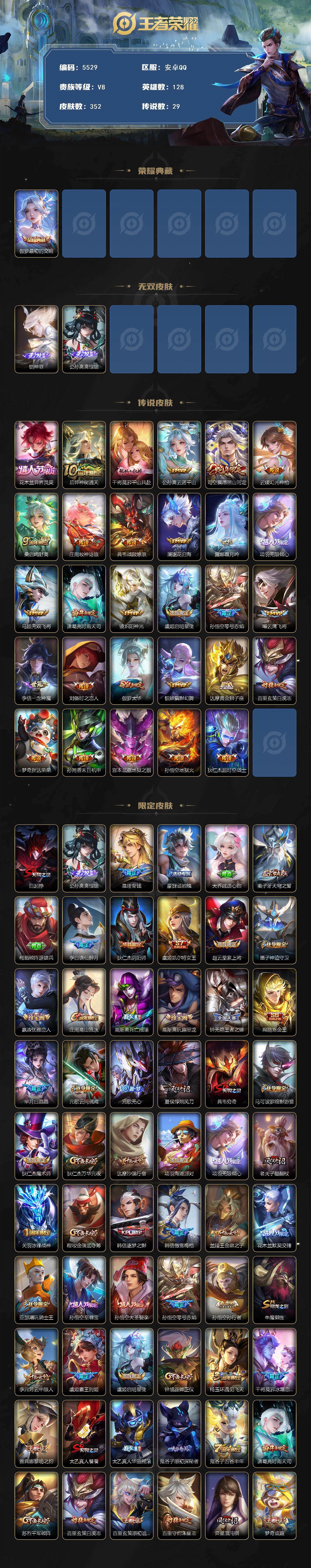 WZCMW4219269王者荣耀账号详情图2