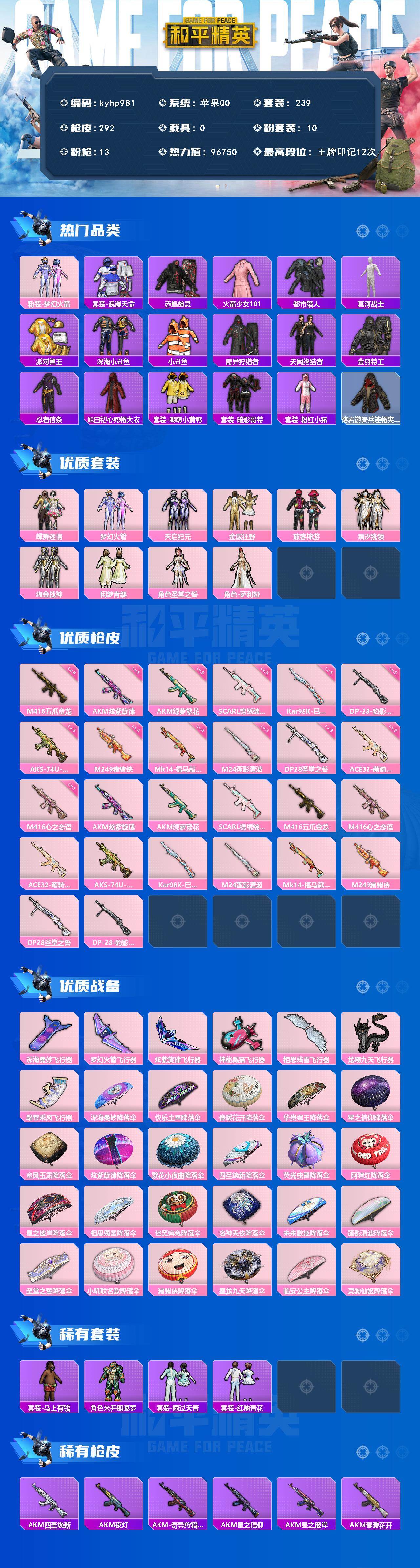 HPQM4116133和平精英账号详情图3