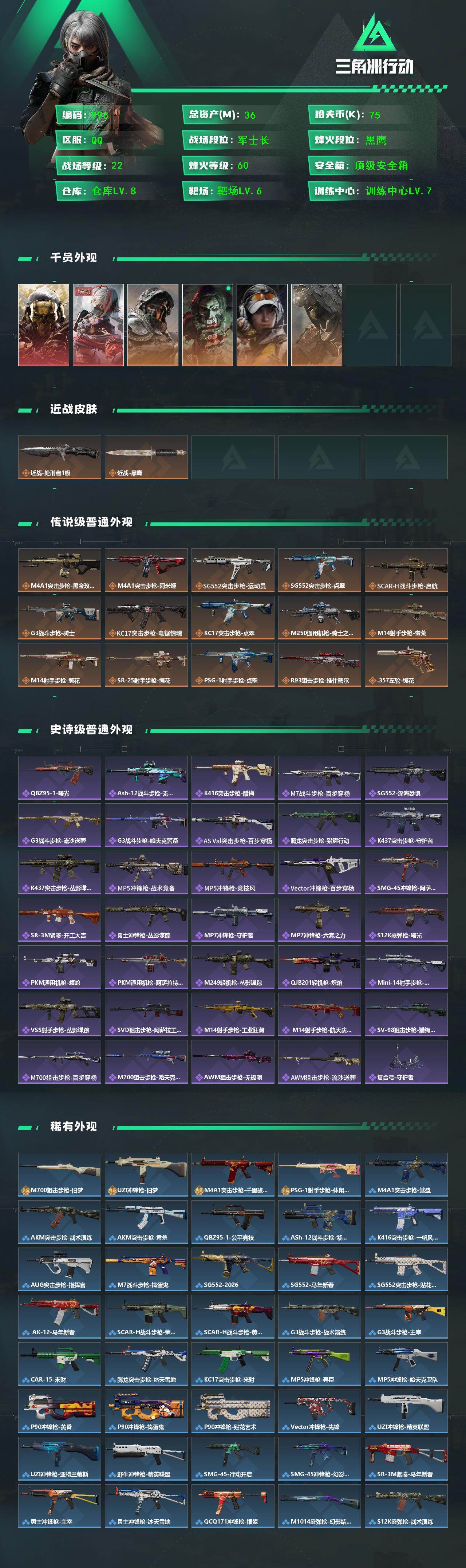 SJZCMW467743三角洲行动账号详情图2 SJZCMW467743三角洲行动账号详情图2