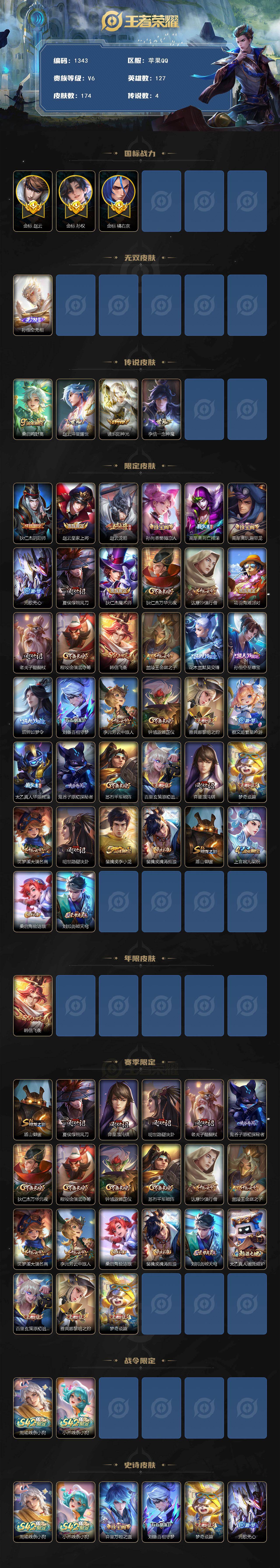 WZCMW4221633王者荣耀账号详情图2 WZCMW4221633王者荣耀账号详情图2