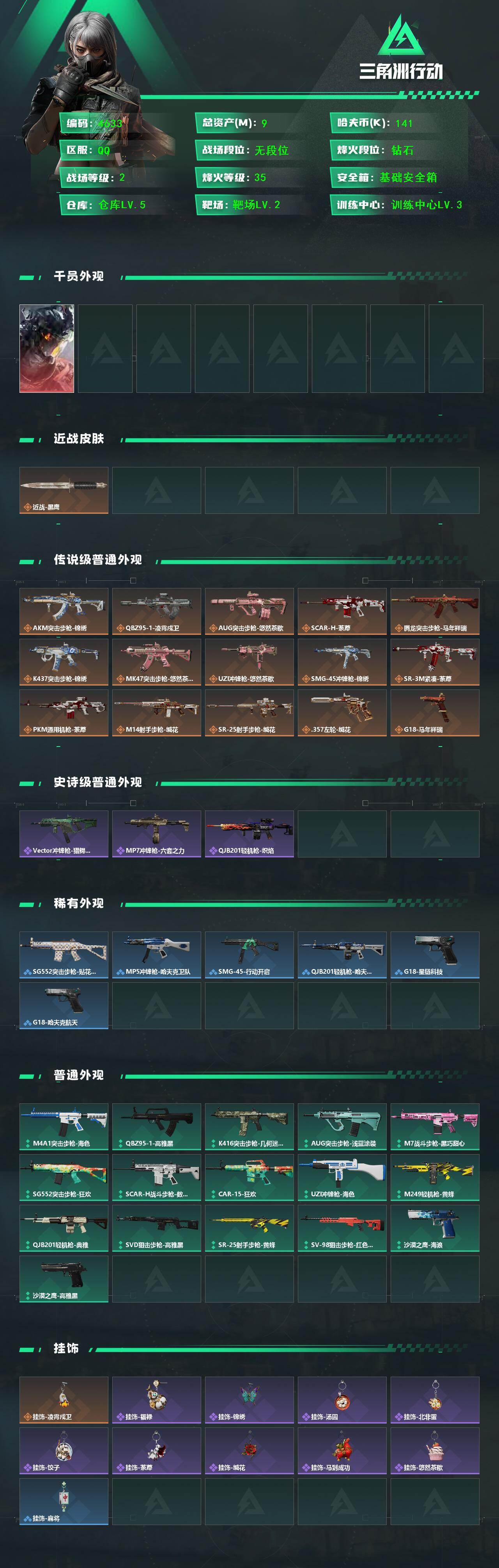 SJZQM467584三角洲行动账号详情图4