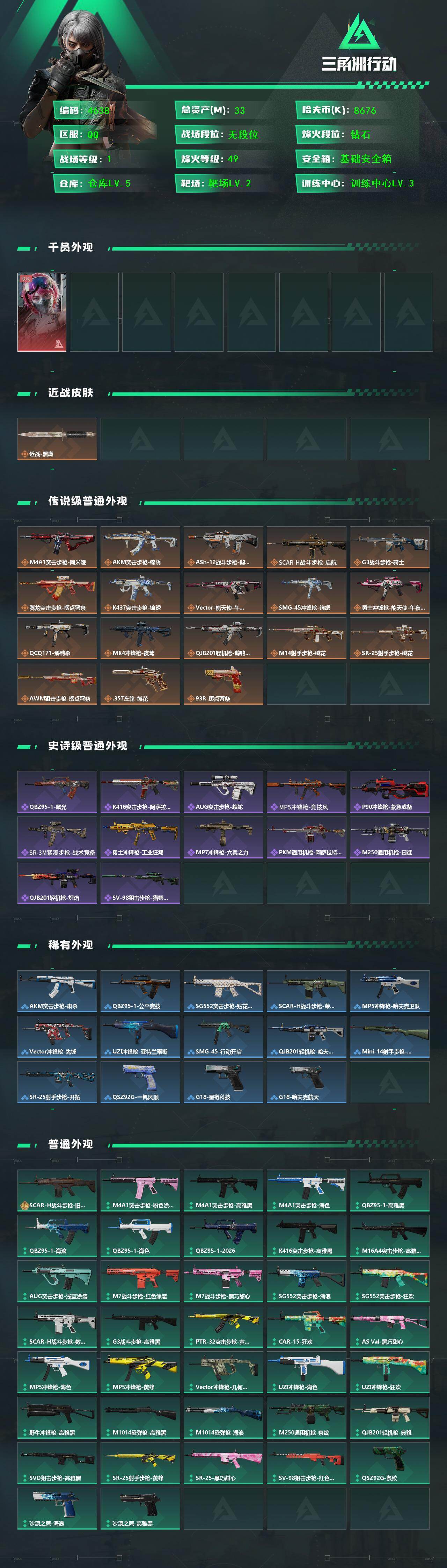 SJZQM467670三角洲行动账号详情图4