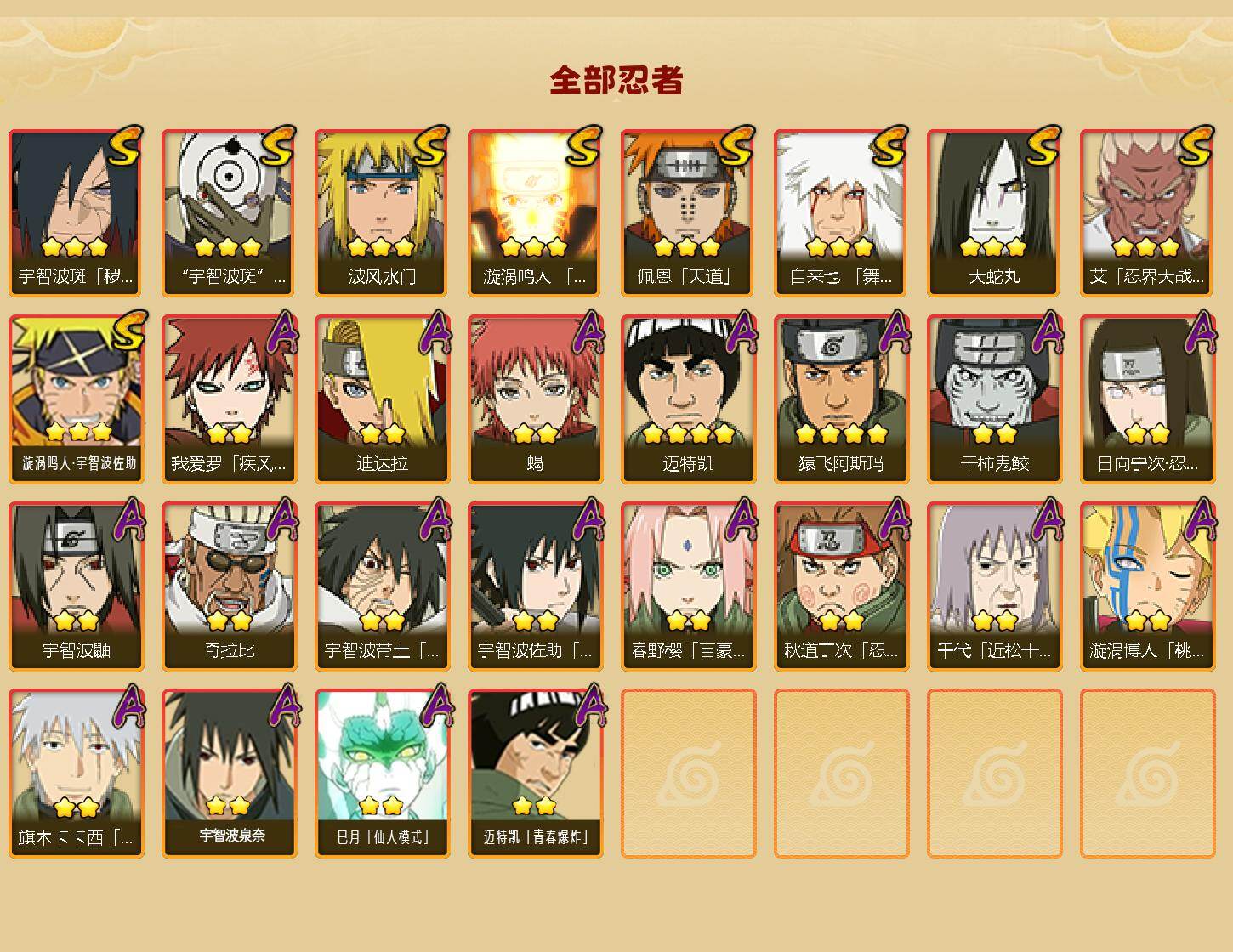 HYLFY418356火影忍者账号详情图2