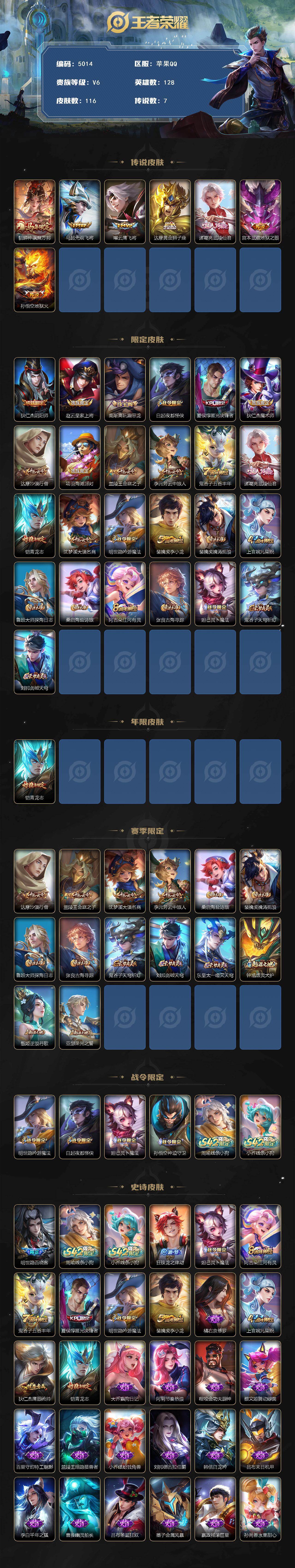 WZJZ4221155王者荣耀账号详情图2