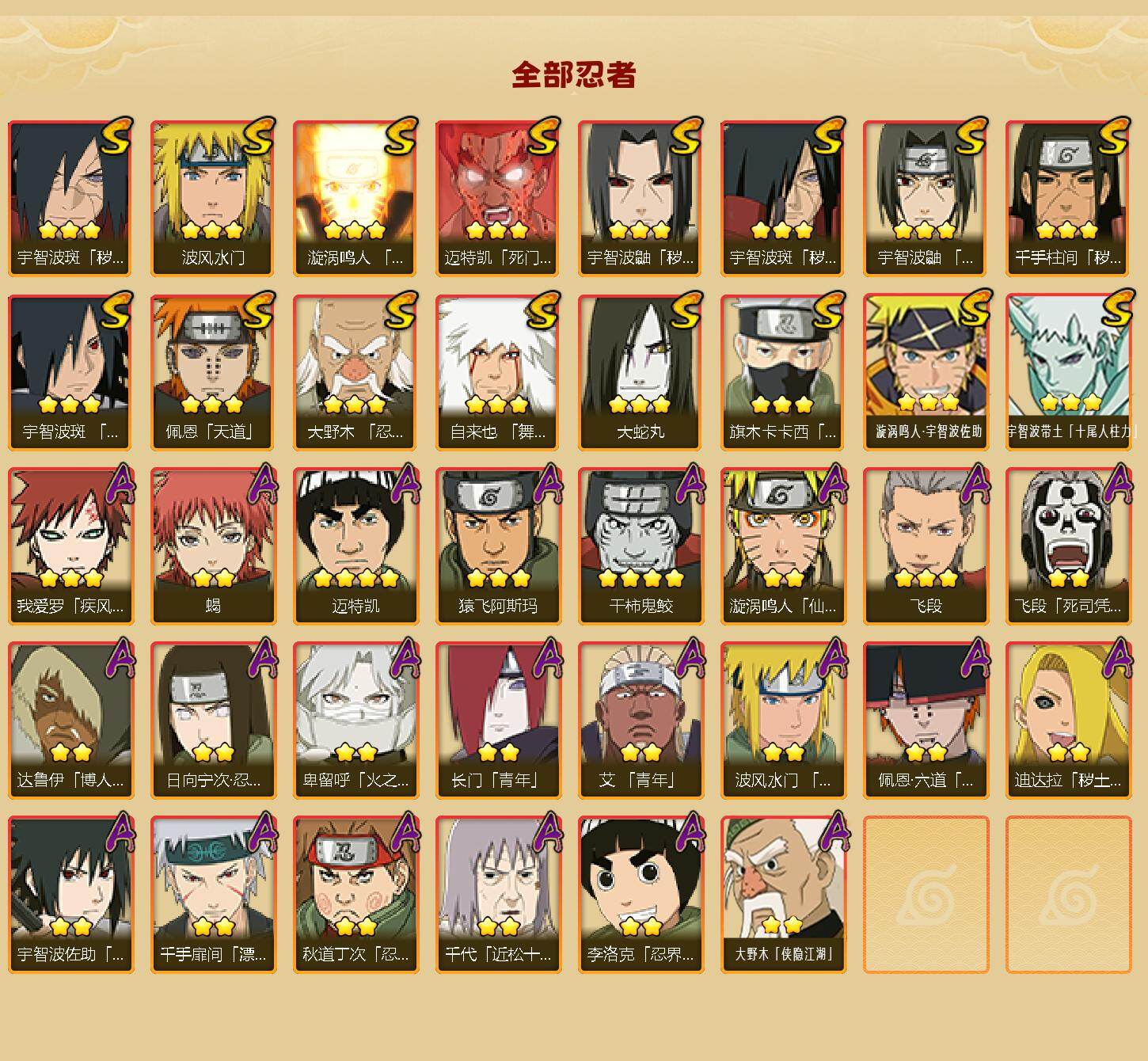 HYLX418389火影忍者账号详情图2