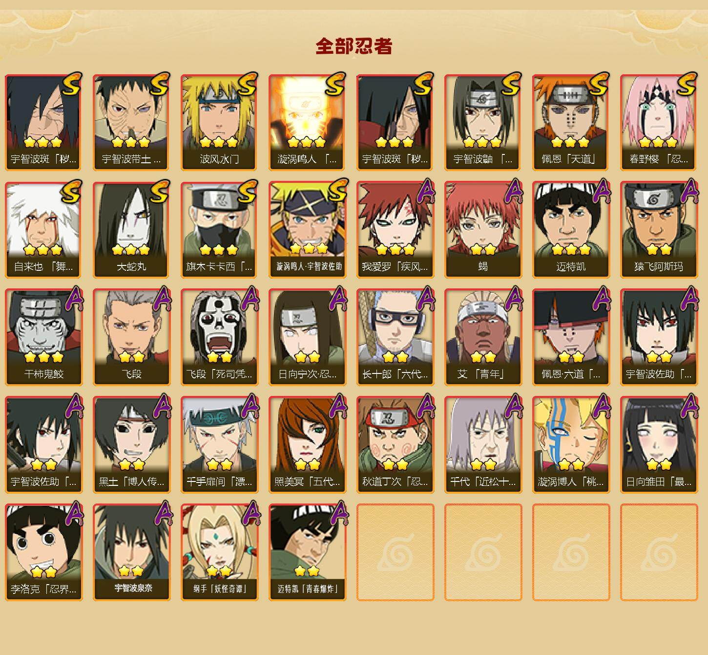 HYLX418392火影忍者账号详情图2