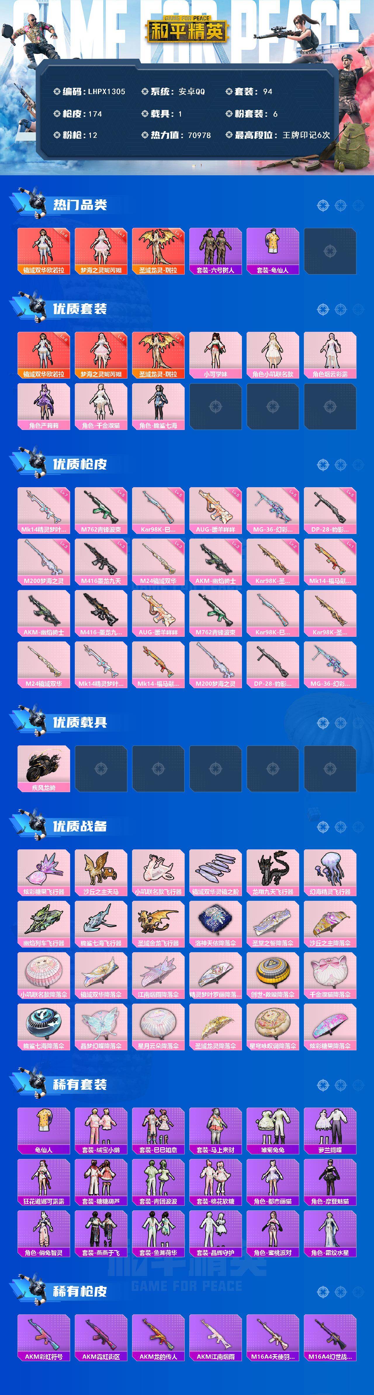 HPLX4117647和平精英账号详情图2