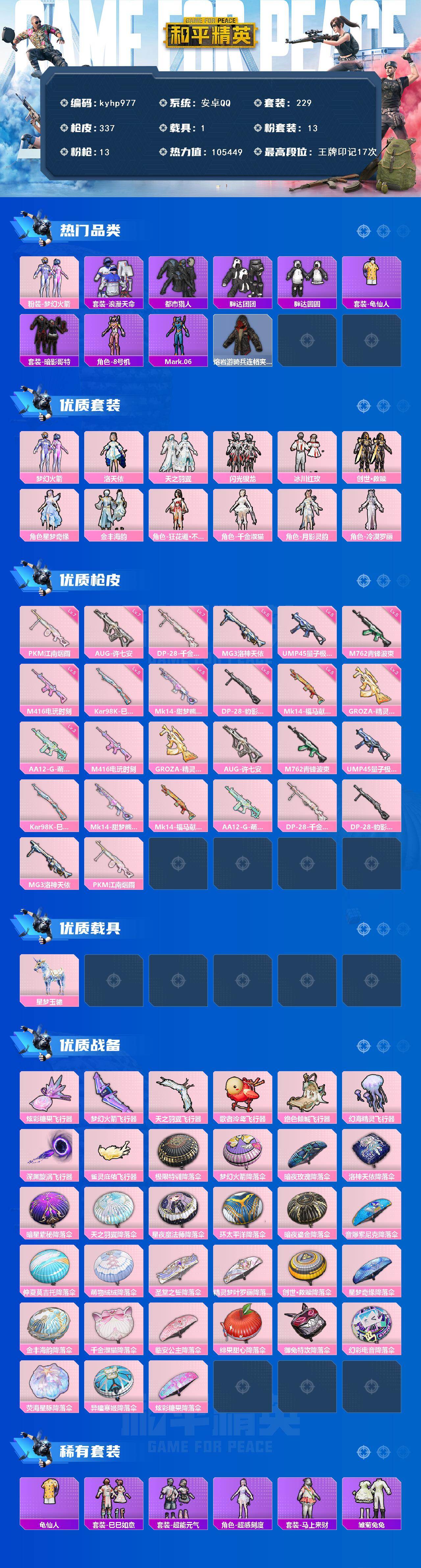 HPQM4116129和平精英账号详情图3