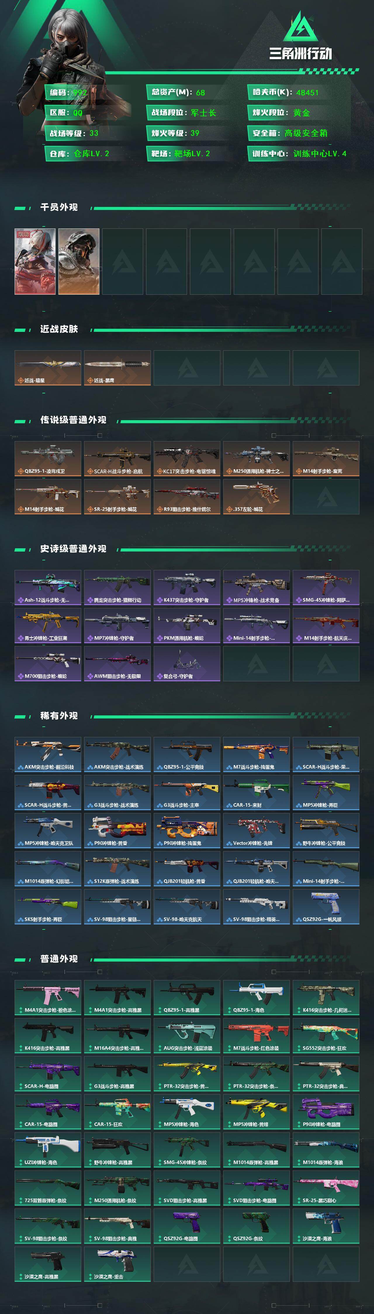 SJZCMW467579三角洲行动账号详情图2 SJZCMW467579三角洲行动账号详情图2